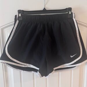 Nike Women's Black and White Athletic Shorts size M